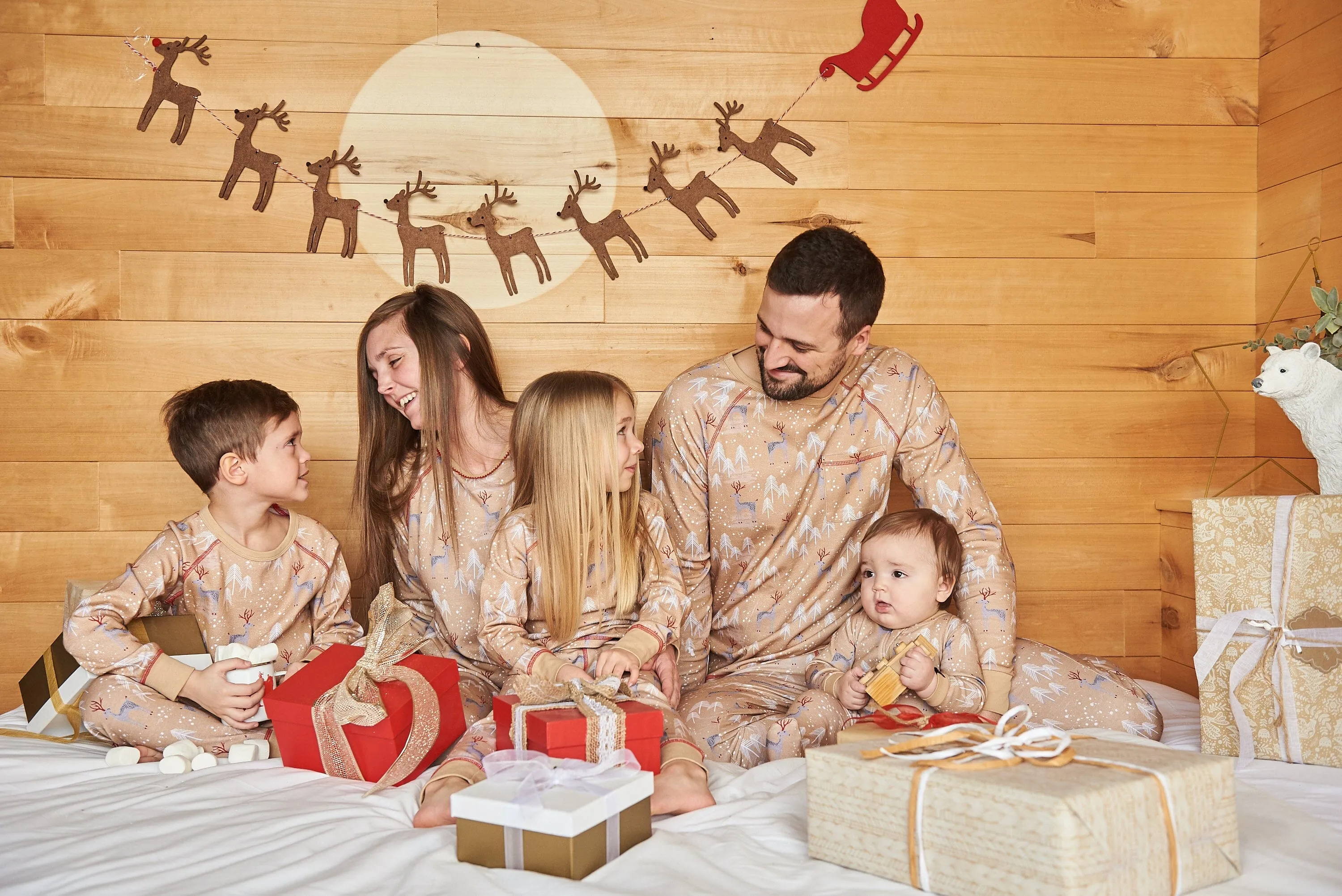 Pyjama deux pièces pour femmes adultes - Famille Noël