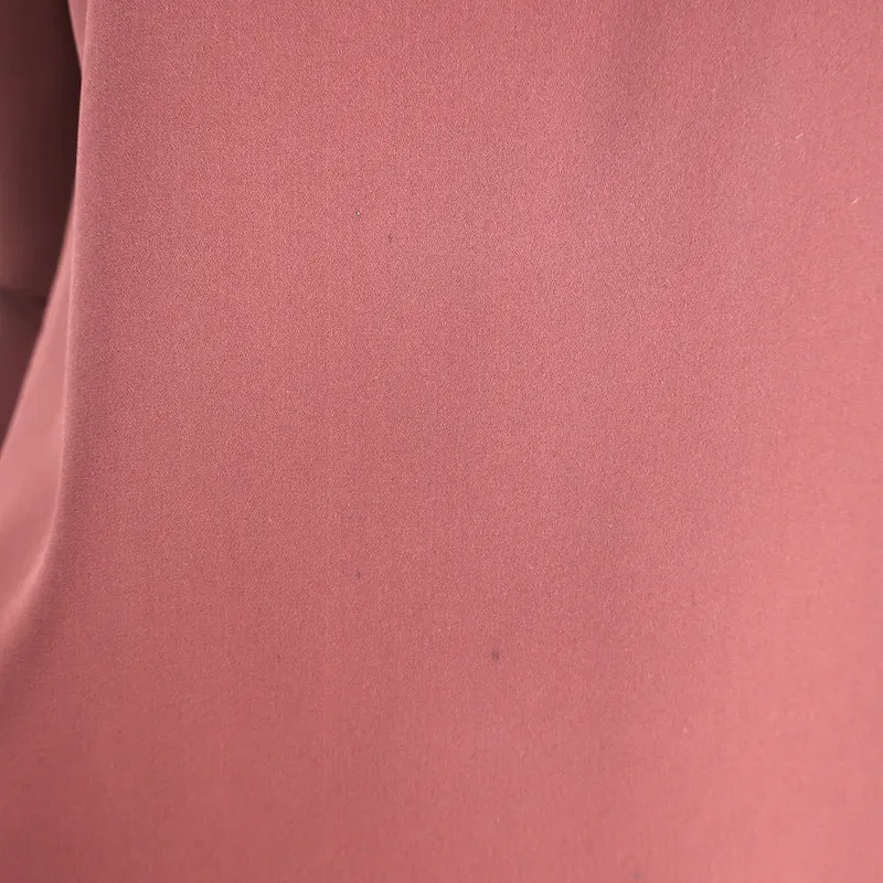 A.L.C. Blouse Sally à dos nu avec volants en soie bordeaux Taille 0 Haut à manches longues