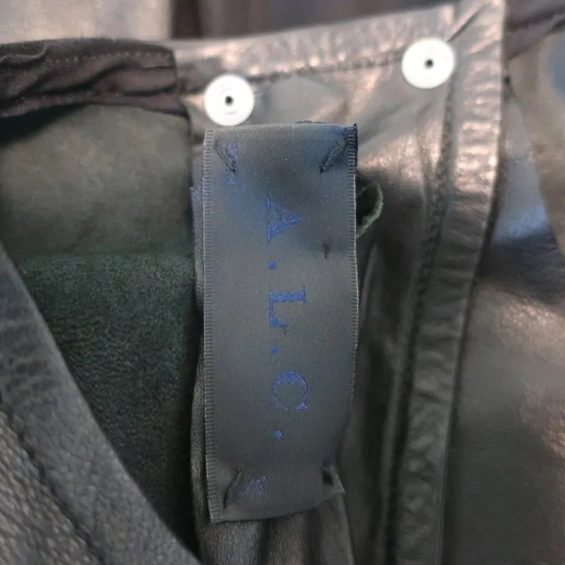Débardeur A.L.C. en cuir noir Pharel Taille Moyenne