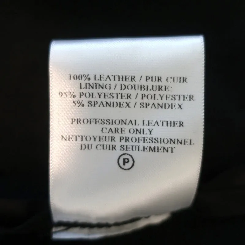Débardeur A.L.C. en cuir noir Pharel Taille Moyenne
