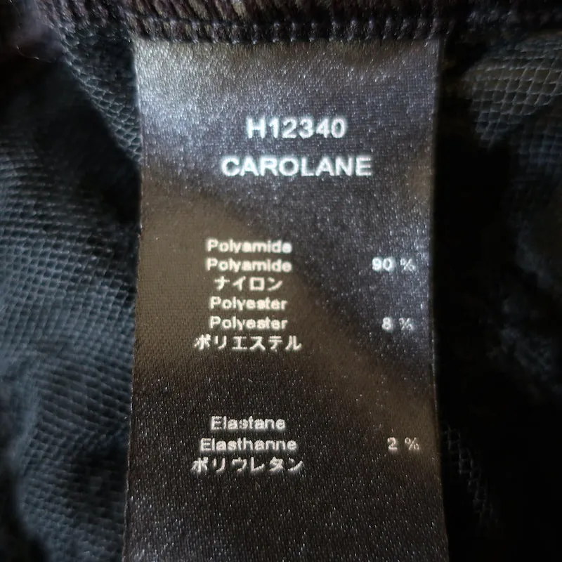 Haut à manches longues Anne Fontaine Carolane en tulle rayé noir Taille 40