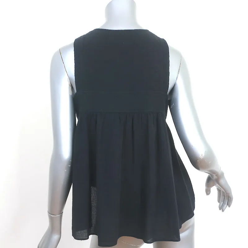 Apiece Apart Débardeur Swing Noir en Coton Taille 4