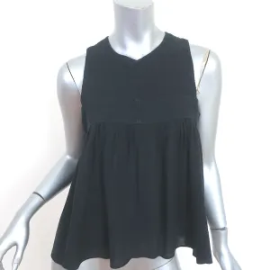 Apiece Apart Swing Tank Top Black Cotton Size 4