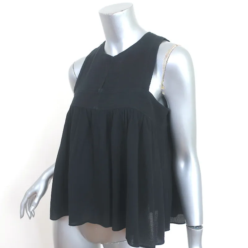 Apiece Apart Débardeur Swing Noir en Coton Taille 4
