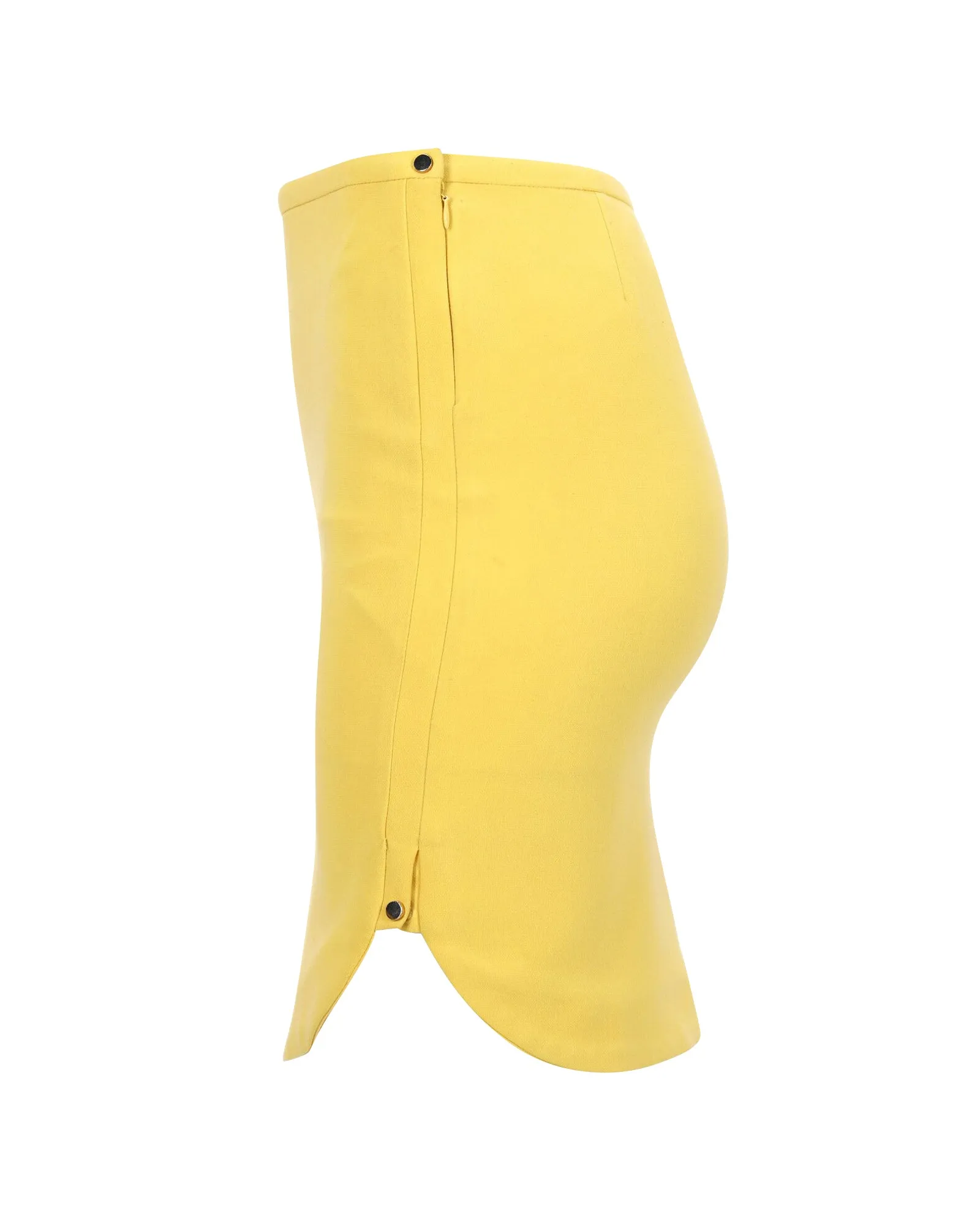 Ba&Sh Dora Mini-jupe en polyester jaune