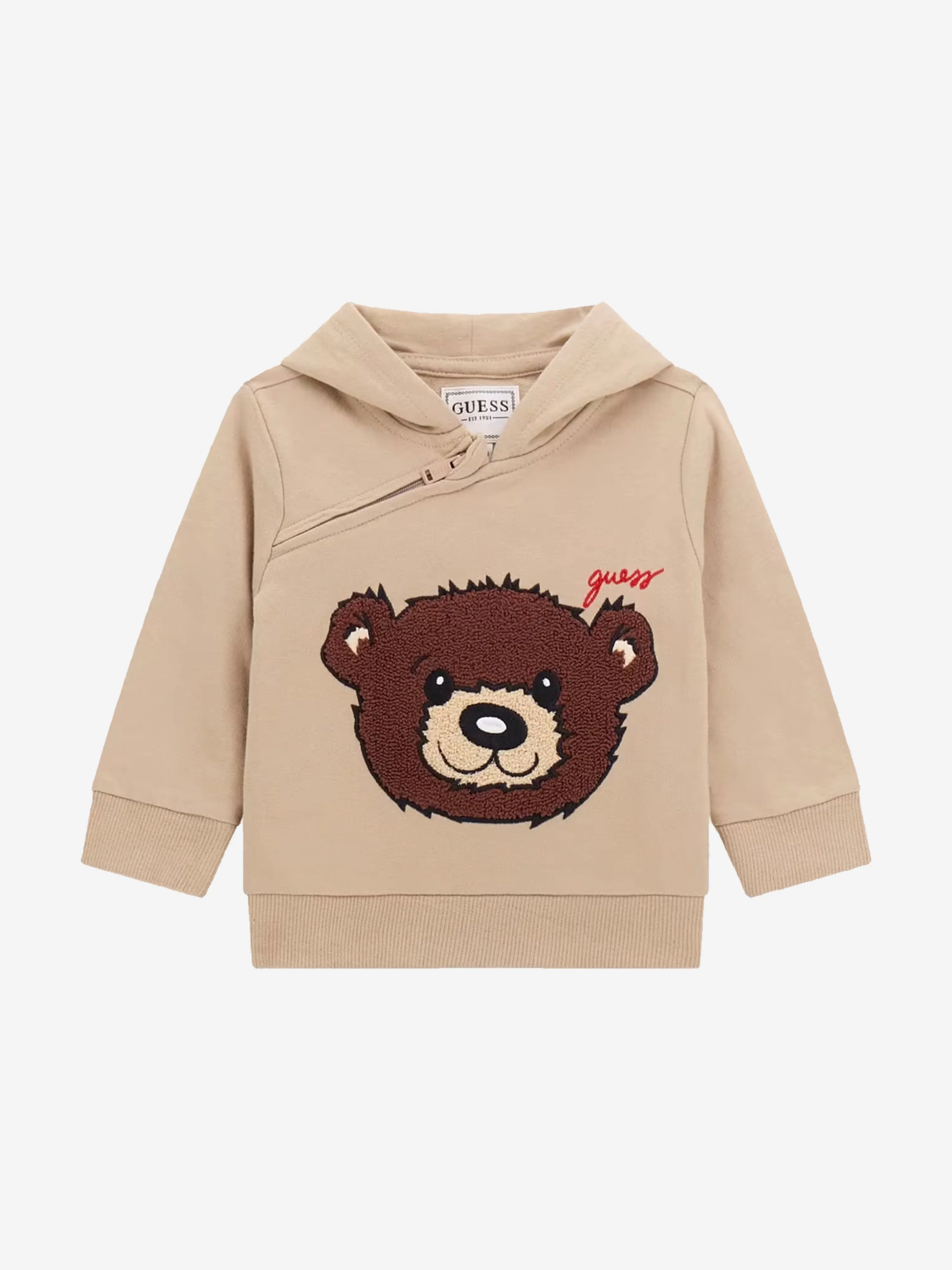 Combinaison ours à traces pour bébé garçon en beige