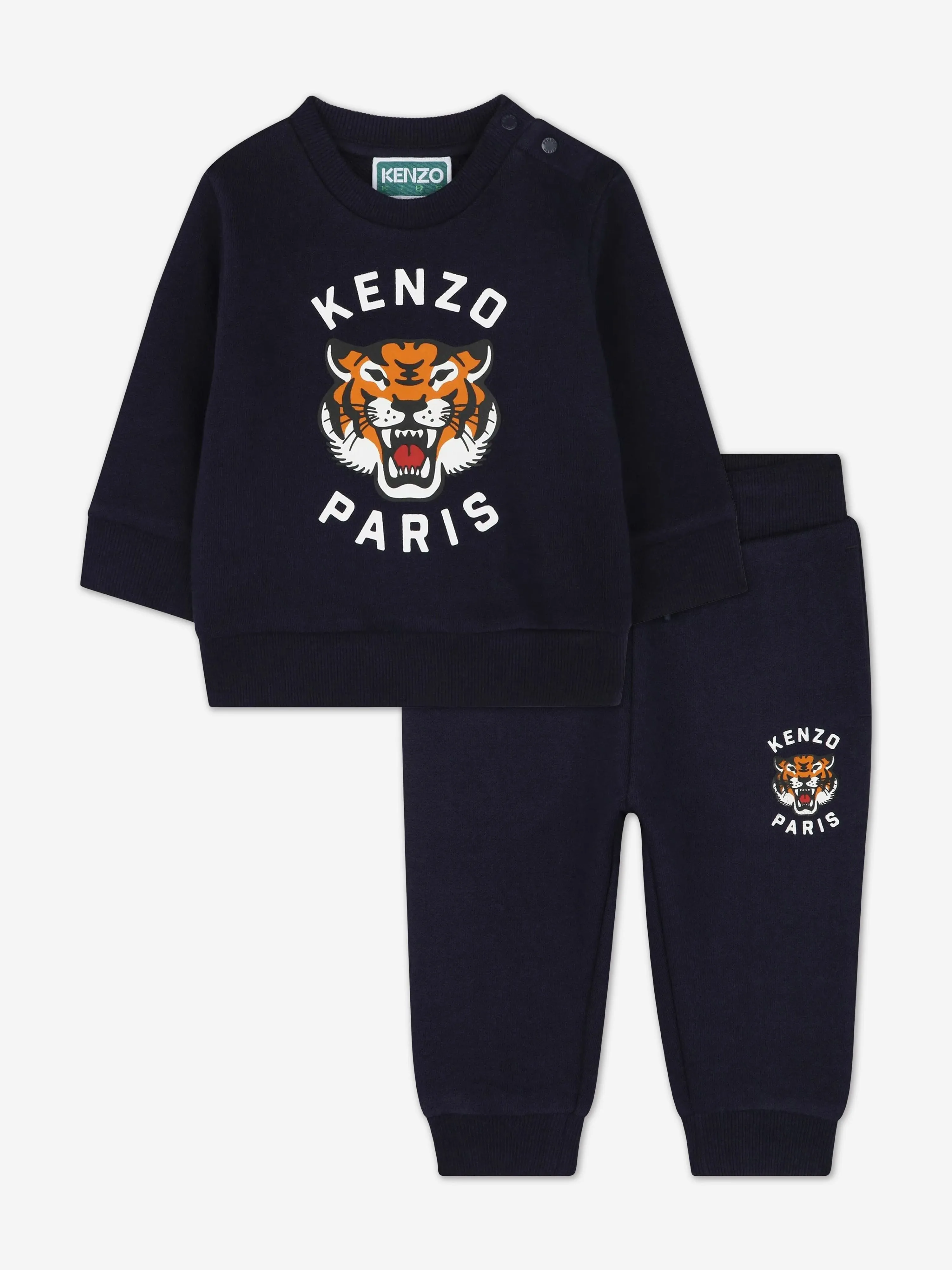 Survêtement avec logo Baby Tiger en marine