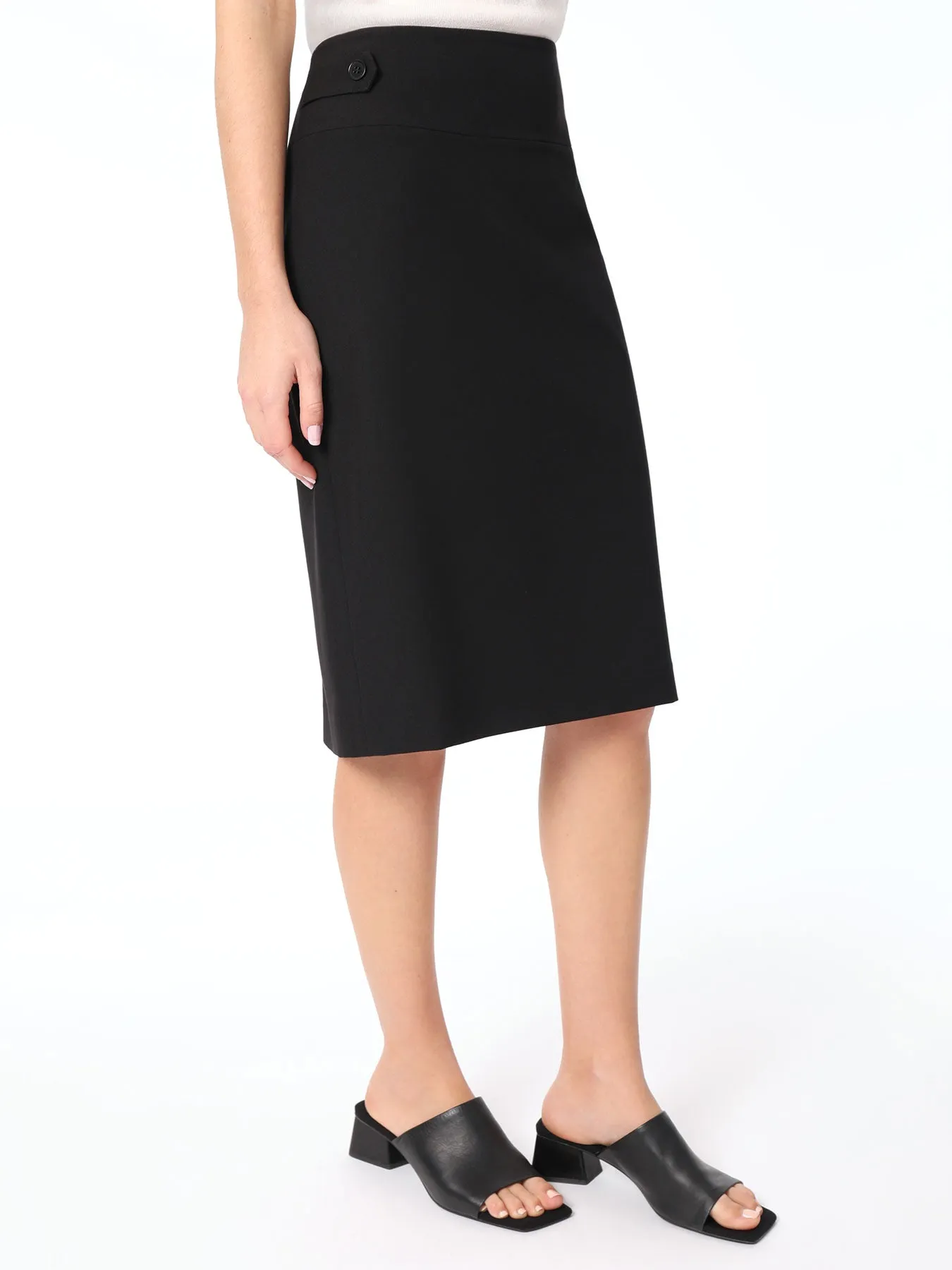 Jupe Haute Taille Bi-Élasticité