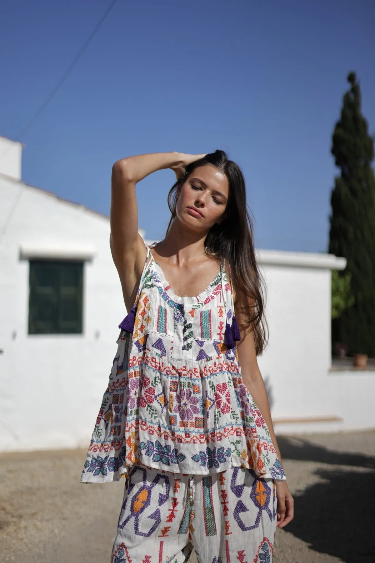 Blouse Aurora Zihua Br196 Multicolore