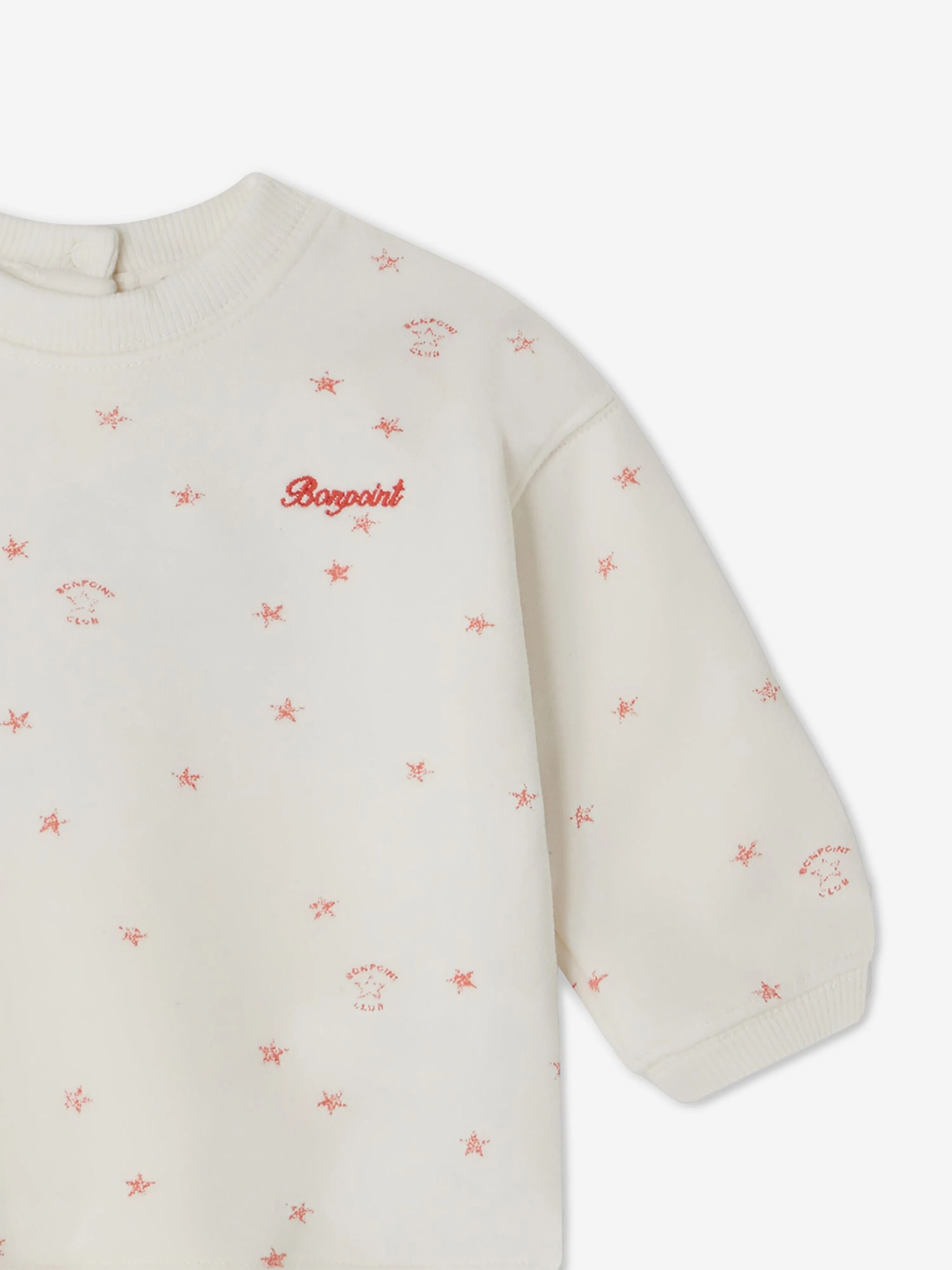 Sweat-shirt Baby Dady Bonpoint en ivoire