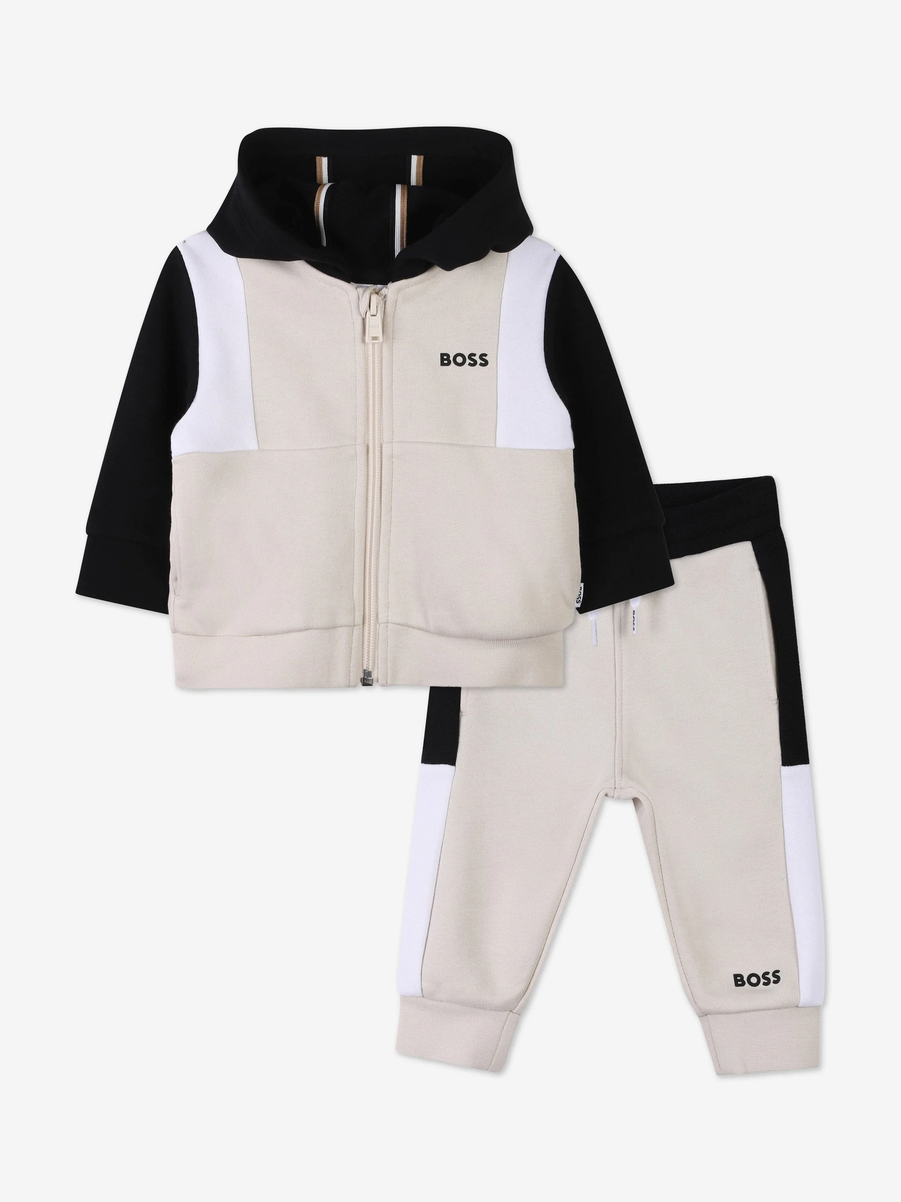 Survêtement BOSS Baby Boys à motifs colorés en beige