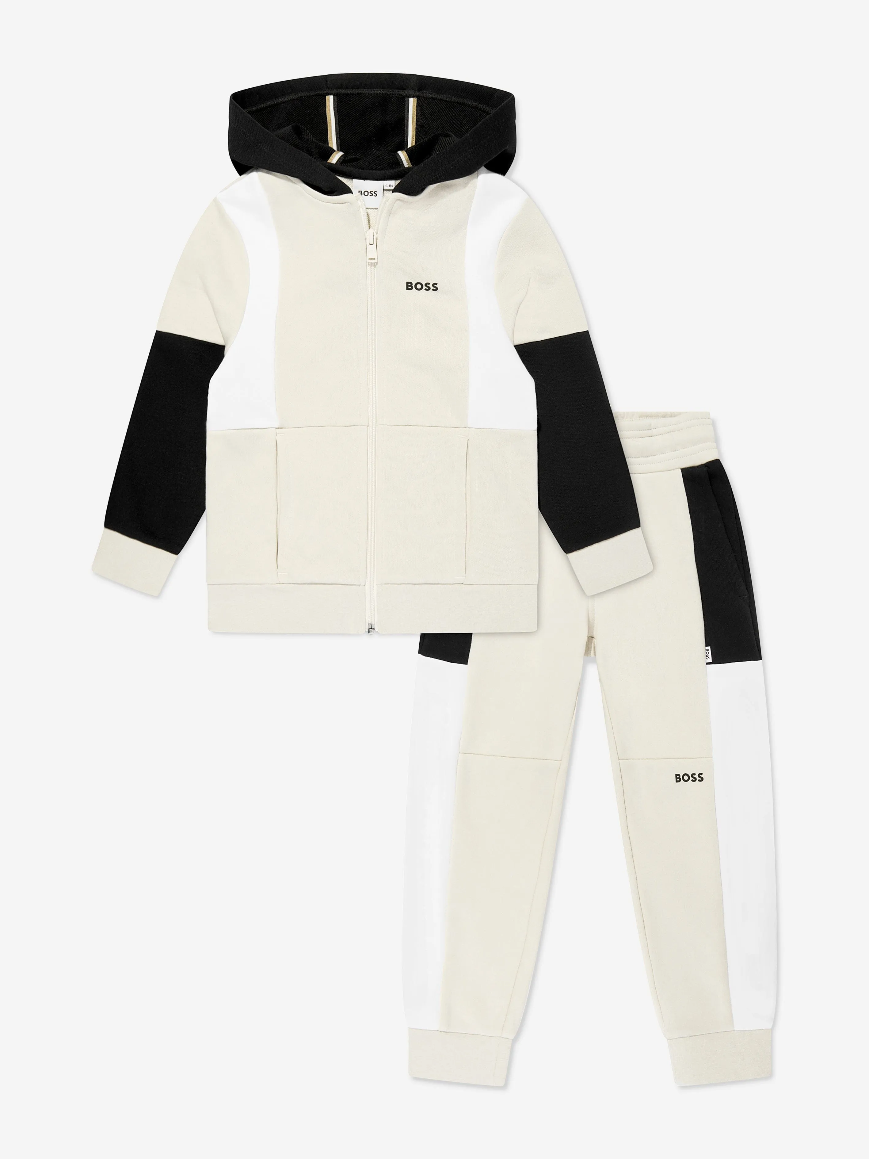 Survêtement avec logo BOSS Boys en beige