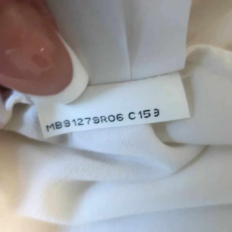 Brunello Cucinelli Monili-Trim Blouse à Boutons Crème en Soie Élasticisée Taille Large