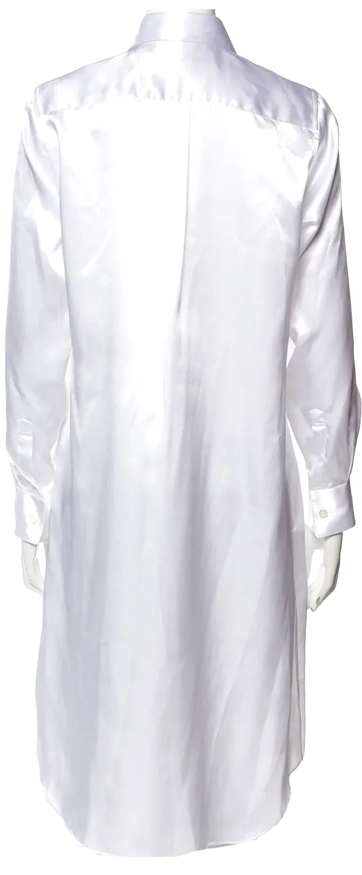Comme des Garçons Japon. NEUF AVEC ÉTIQUETTES. Robe mi-longue blanche en PolyTech