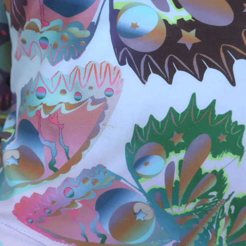 Cynthia Rowley Haut anti-UV imprimé papillon bleu taille moyenne
