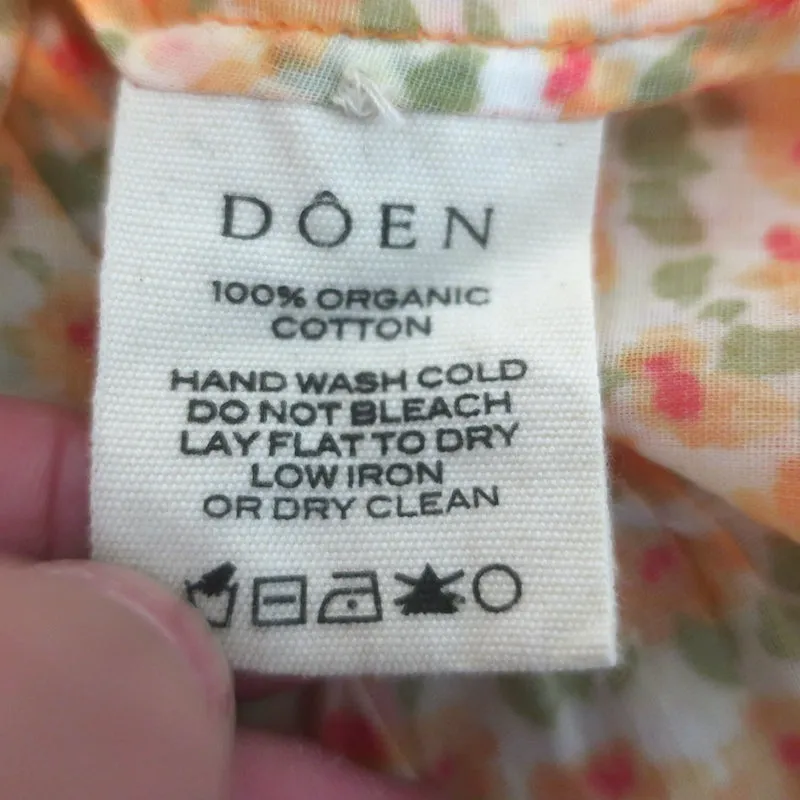 Doen Henri Clementine Haut à Volants Daisy Fields Imprimé Fleuri en Coton Taille Large NEUF