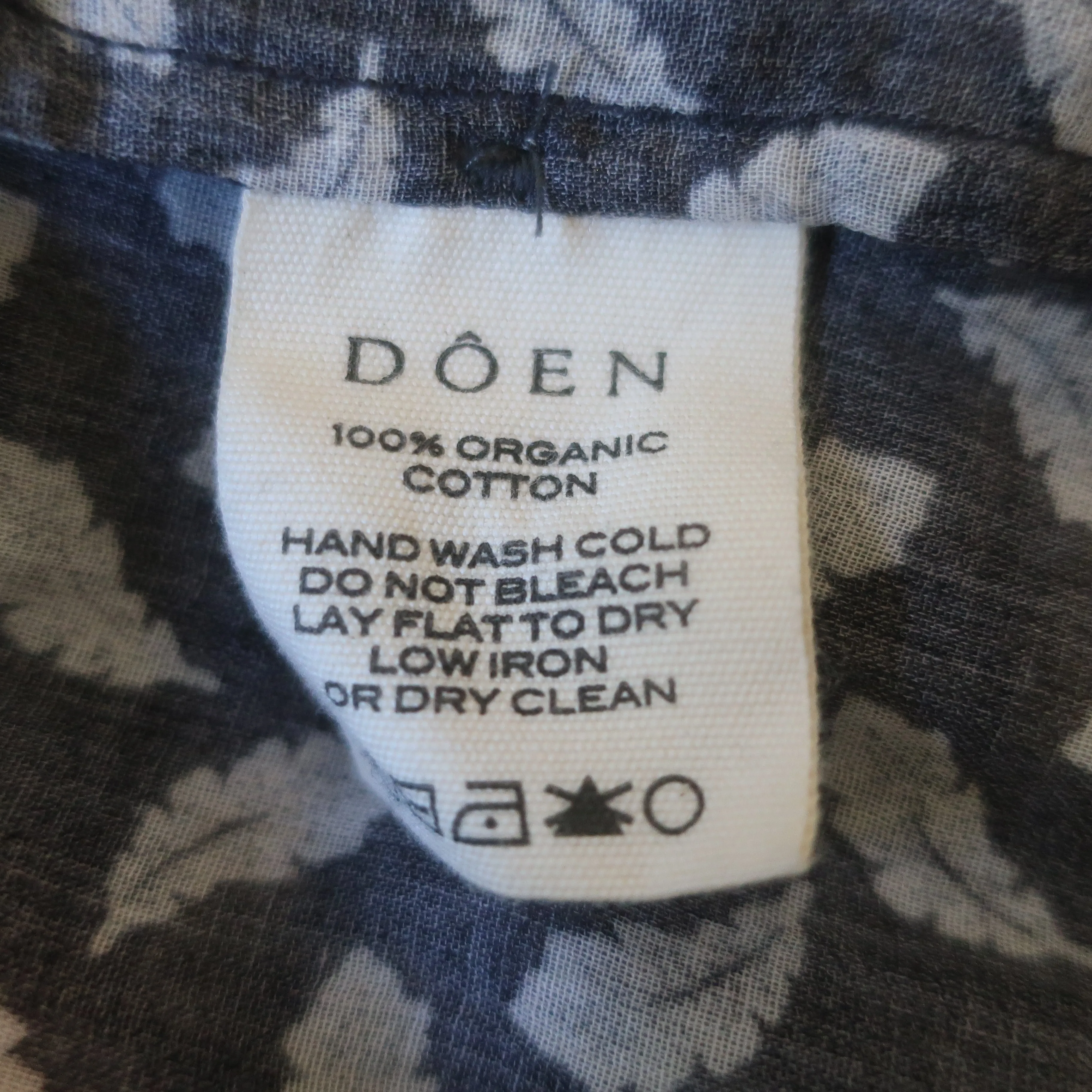 Doen Blouse à Col Noué Norma Imprimé Feuille Charbon Voile Taille Moyenne Manches Longues