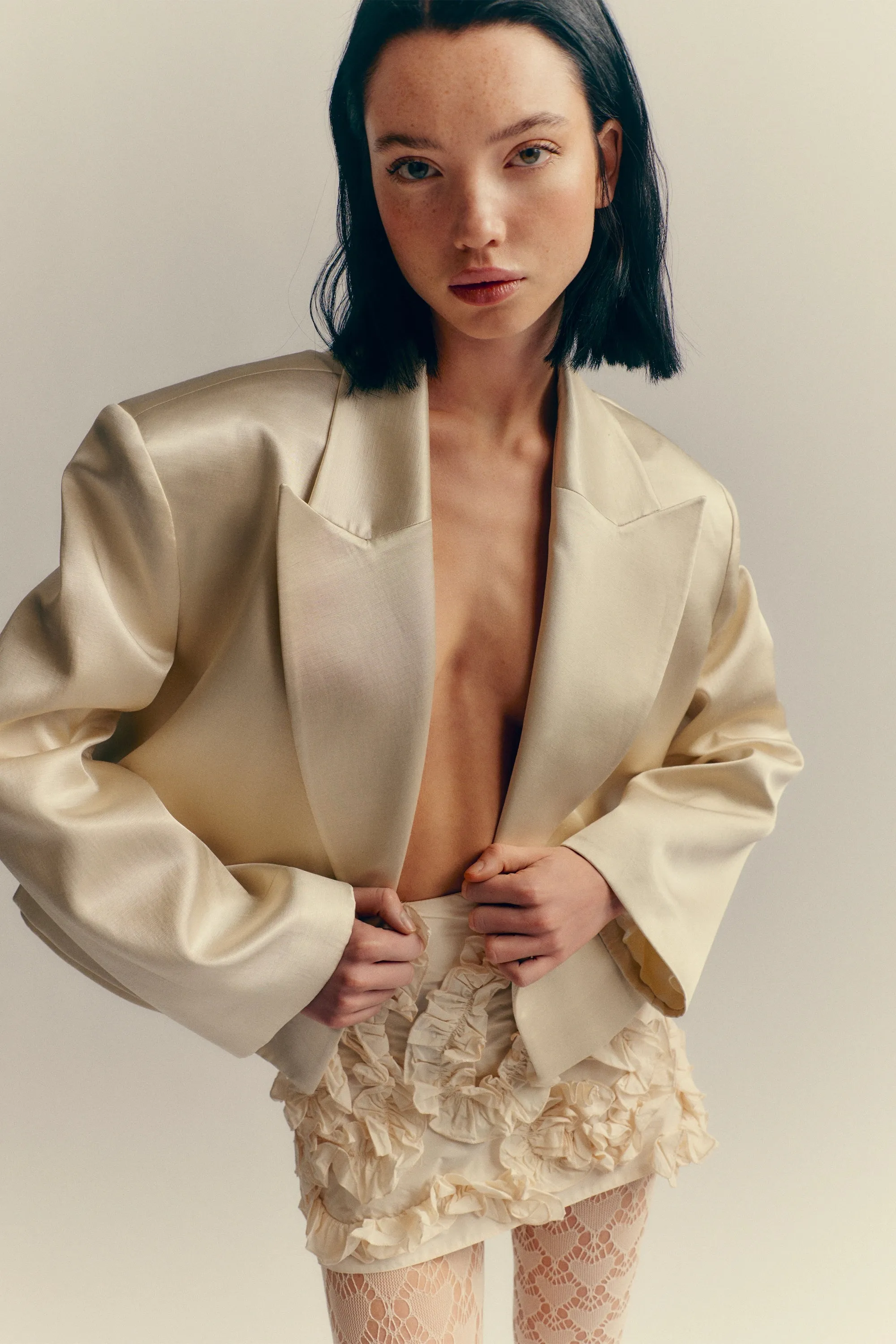 Veste courte croisée