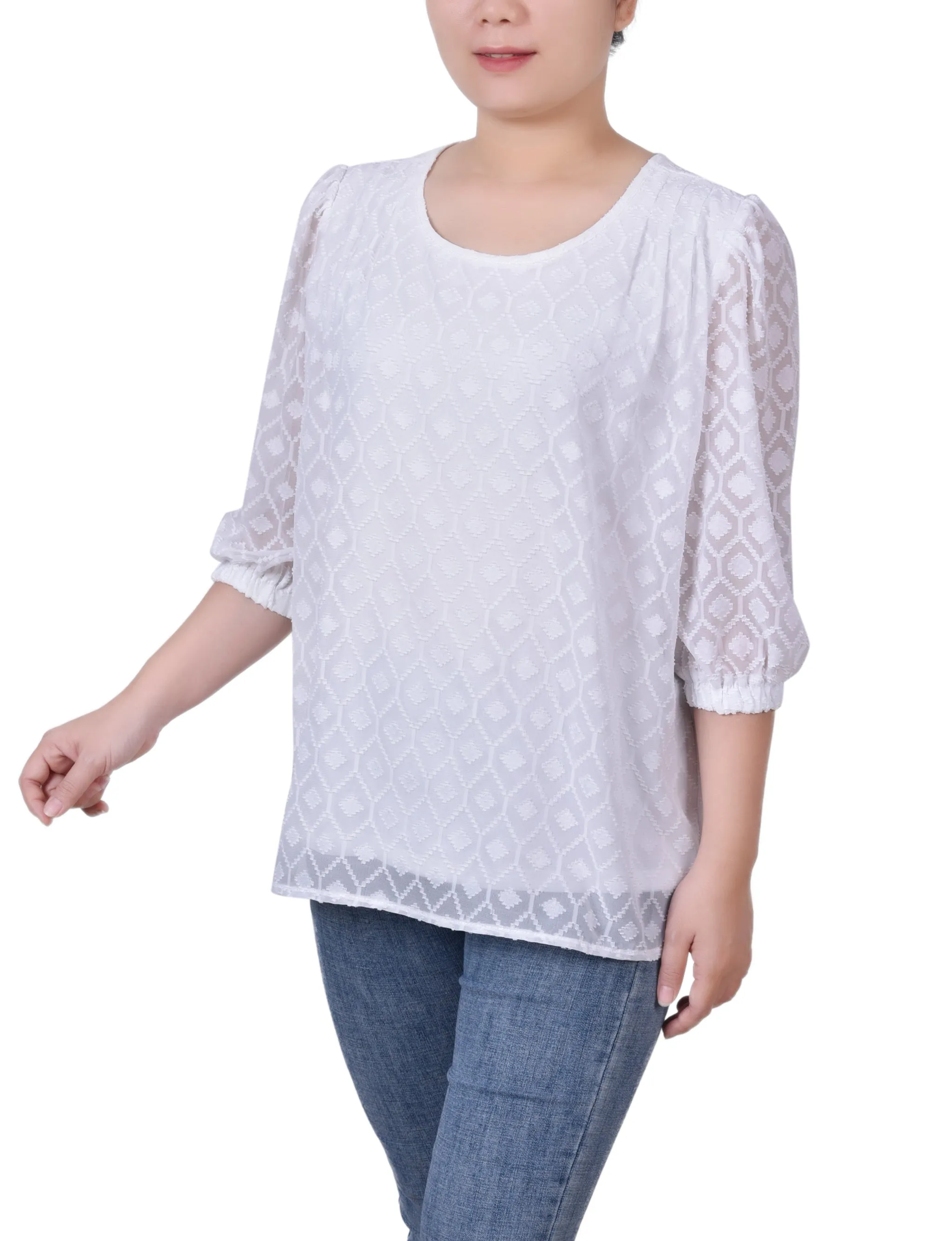 Blouse à manches coudées avec clip