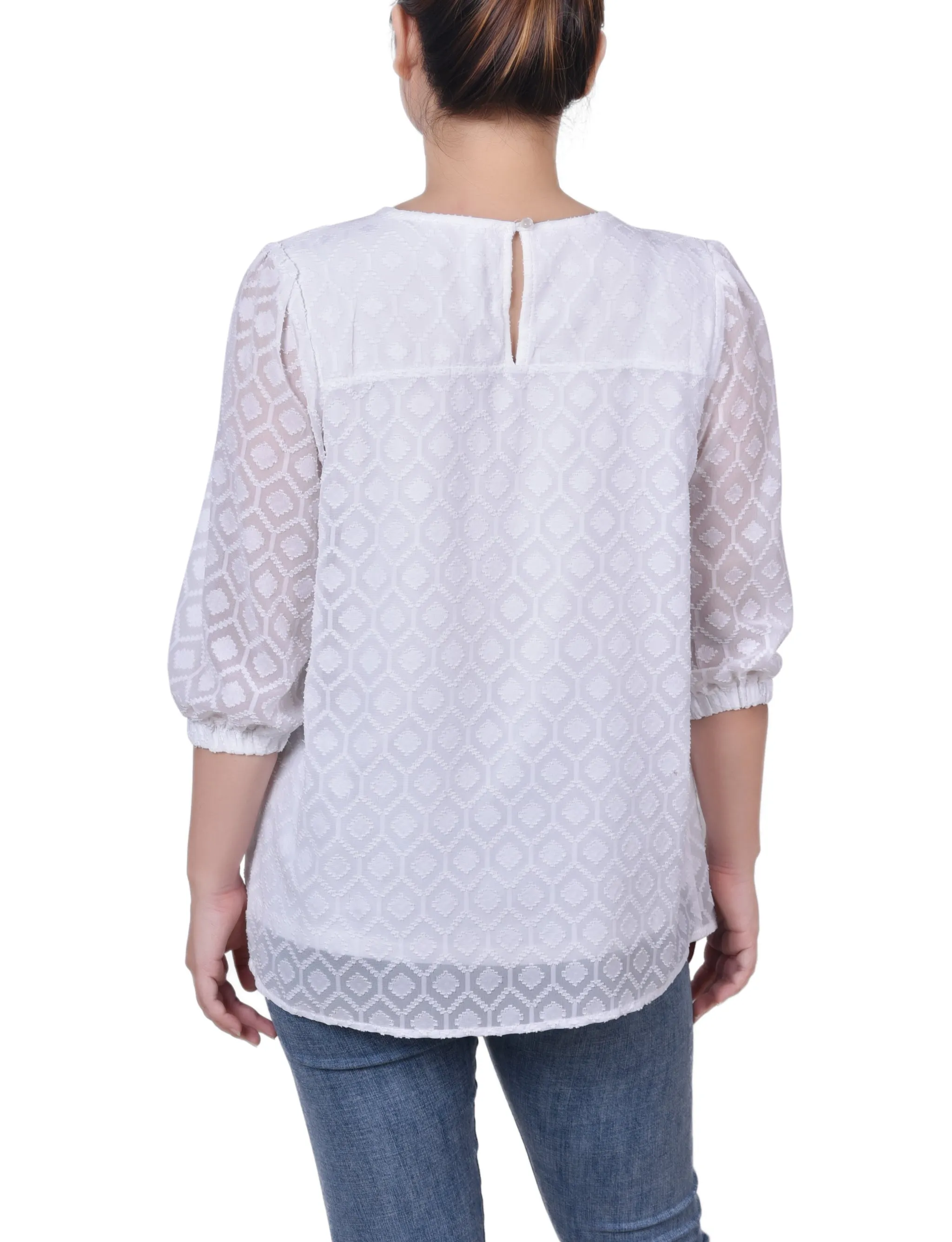 Blouse à manches coudées avec clip