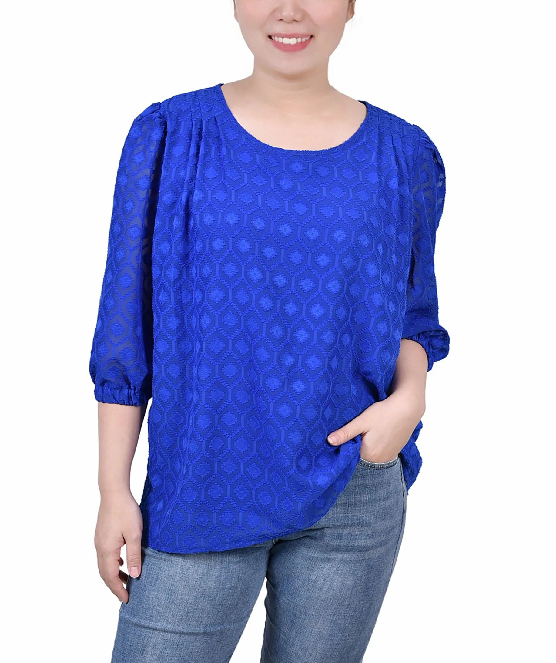 Blouse à manches coudées avec clip