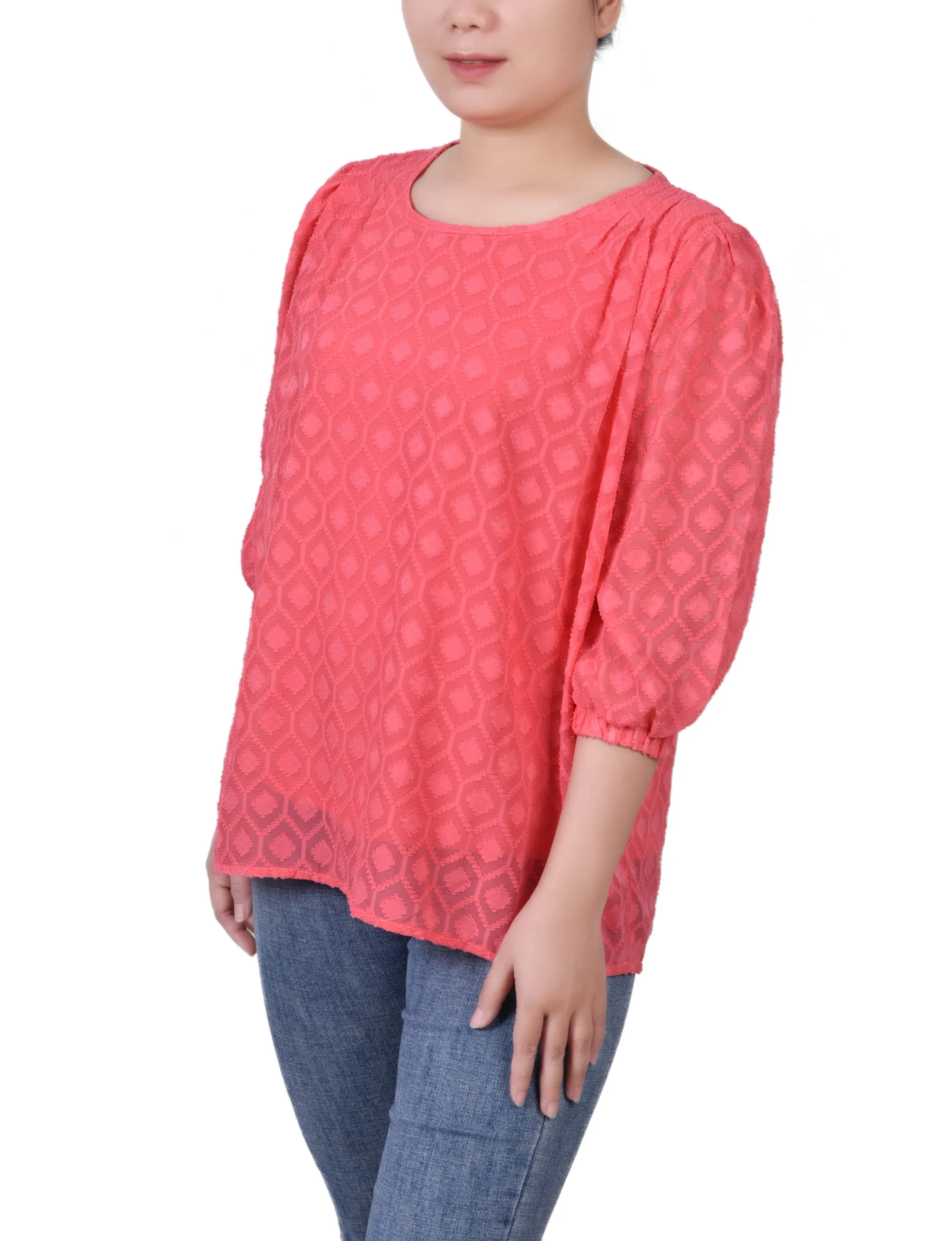 Blouse à manches coudées avec clip