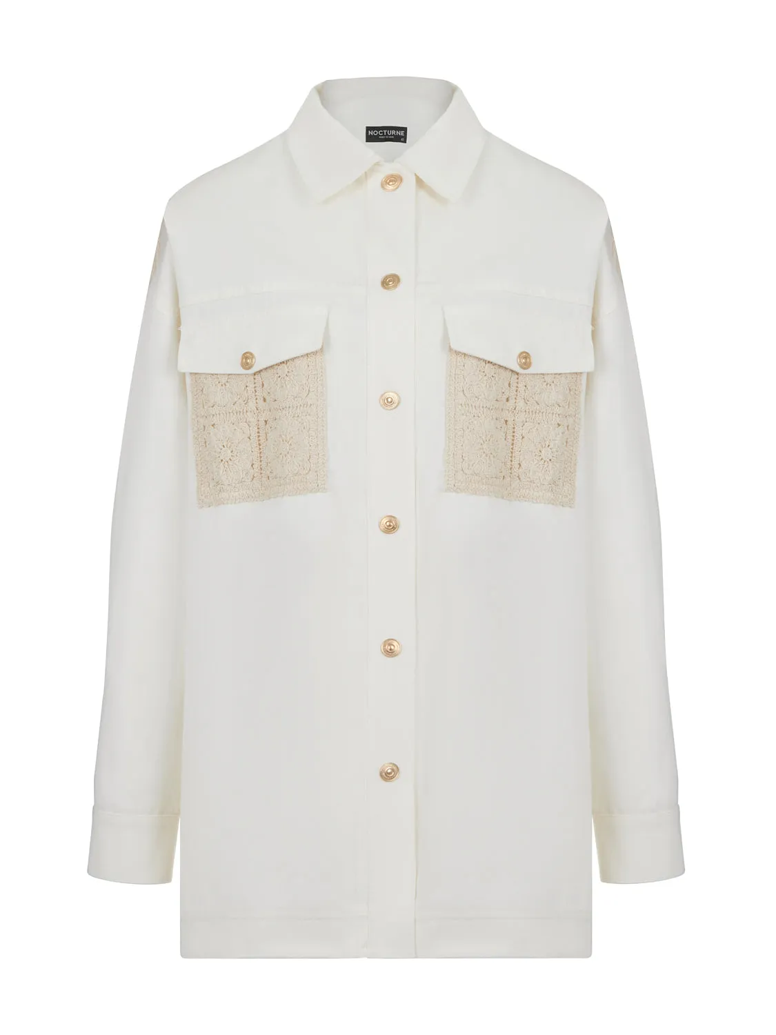 Chemise en jean brodée
