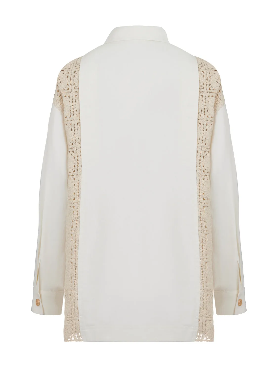 Chemise en jean brodée