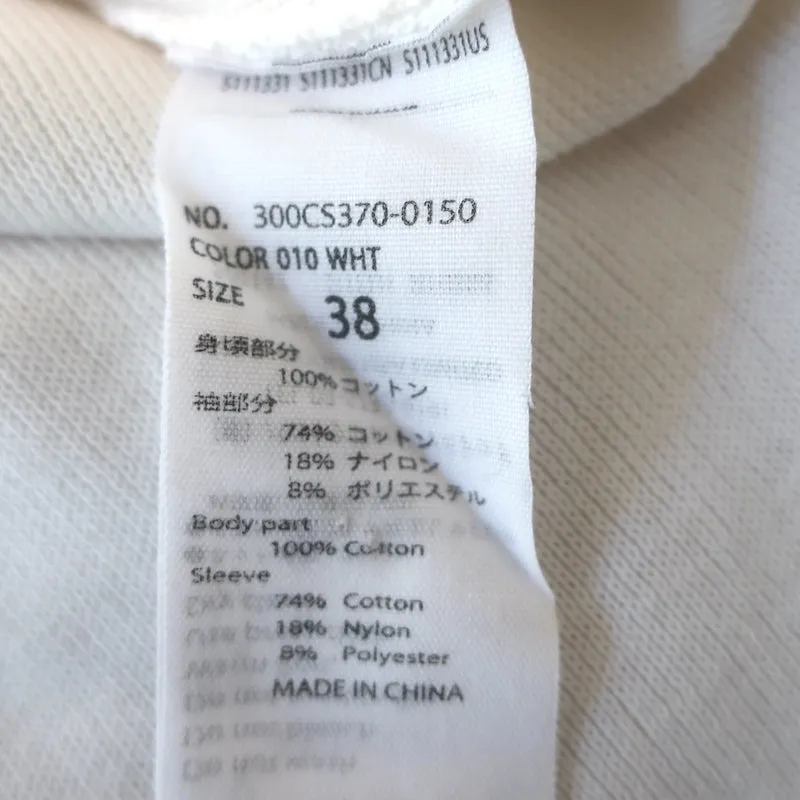 Enfold Haut à Manches en Côtes Crème en Coton Taille 38
