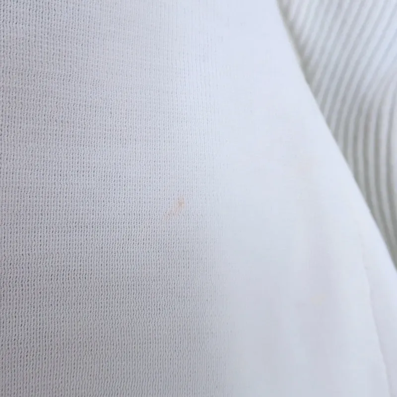 Enfold Haut à Manches en Côtes Crème en Coton Taille 38