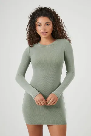 Forever 21 Women's Bodycon Mini Dress Olive Forever 21