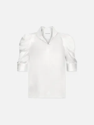 Gillian Top -- Glossy Off White