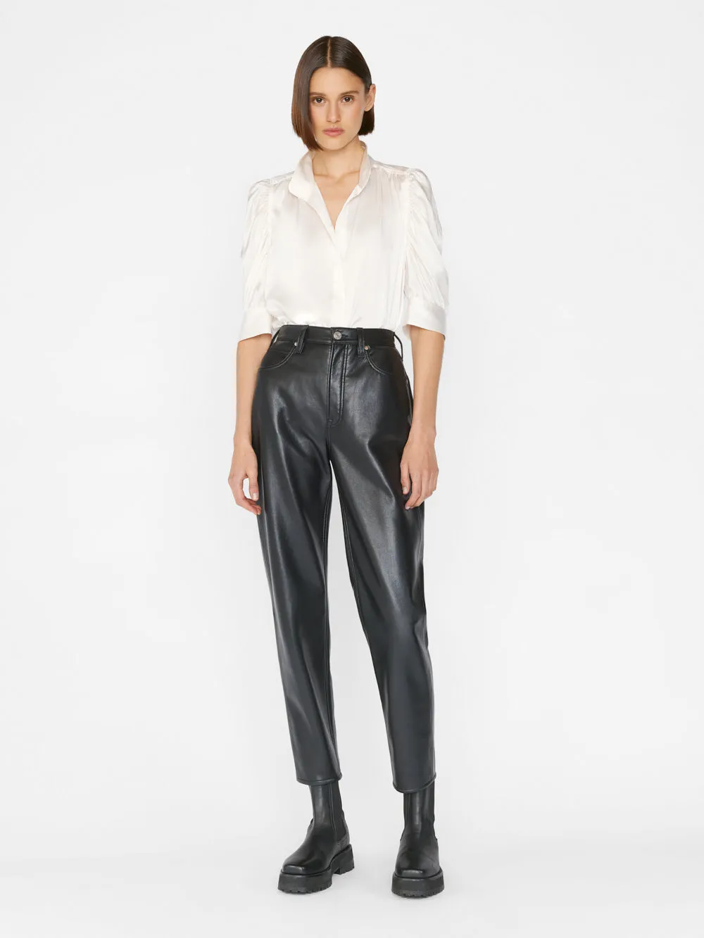 Gillian Top -- Blanc cassé brillant