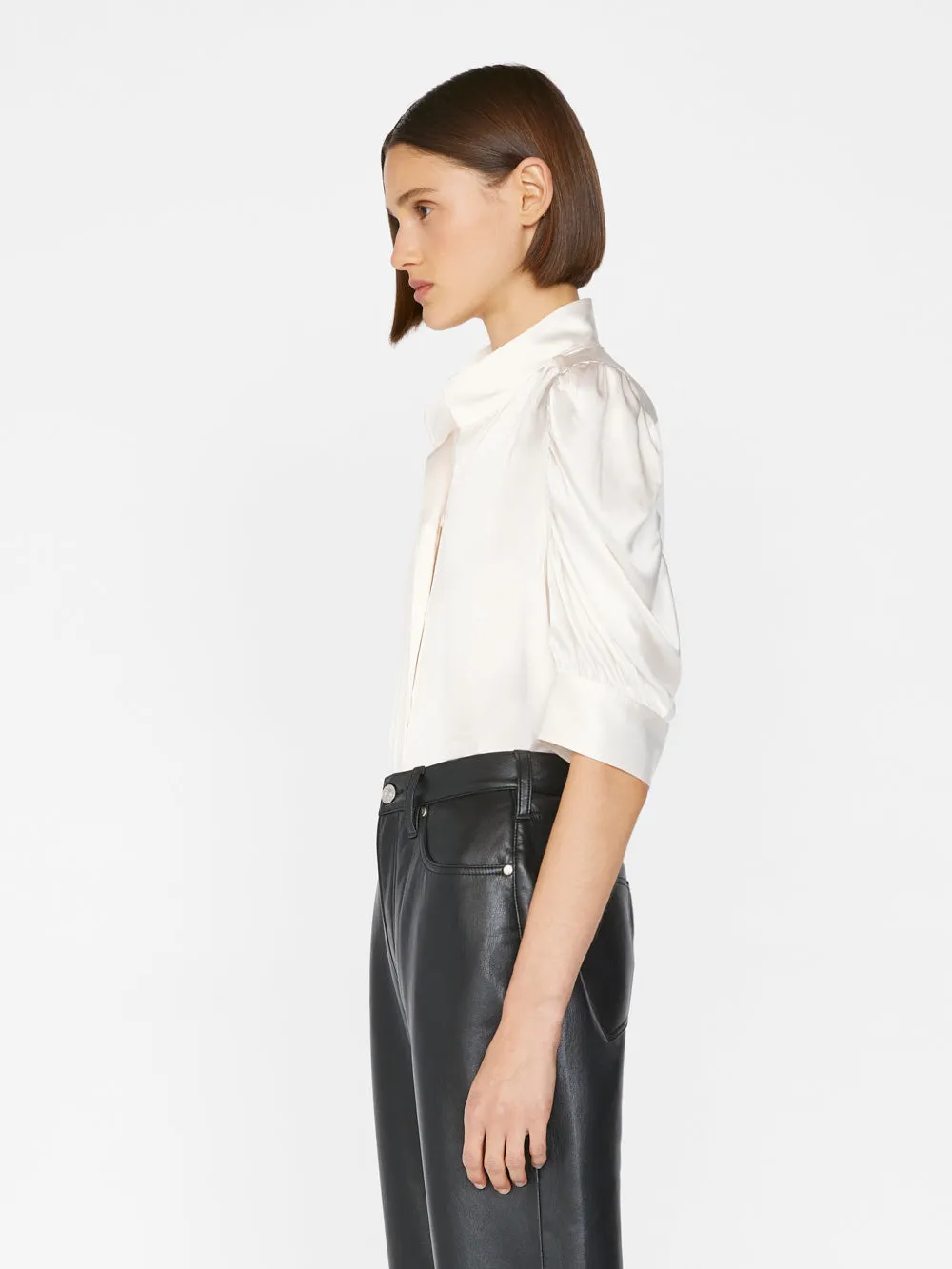 Gillian Top -- Blanc cassé brillant