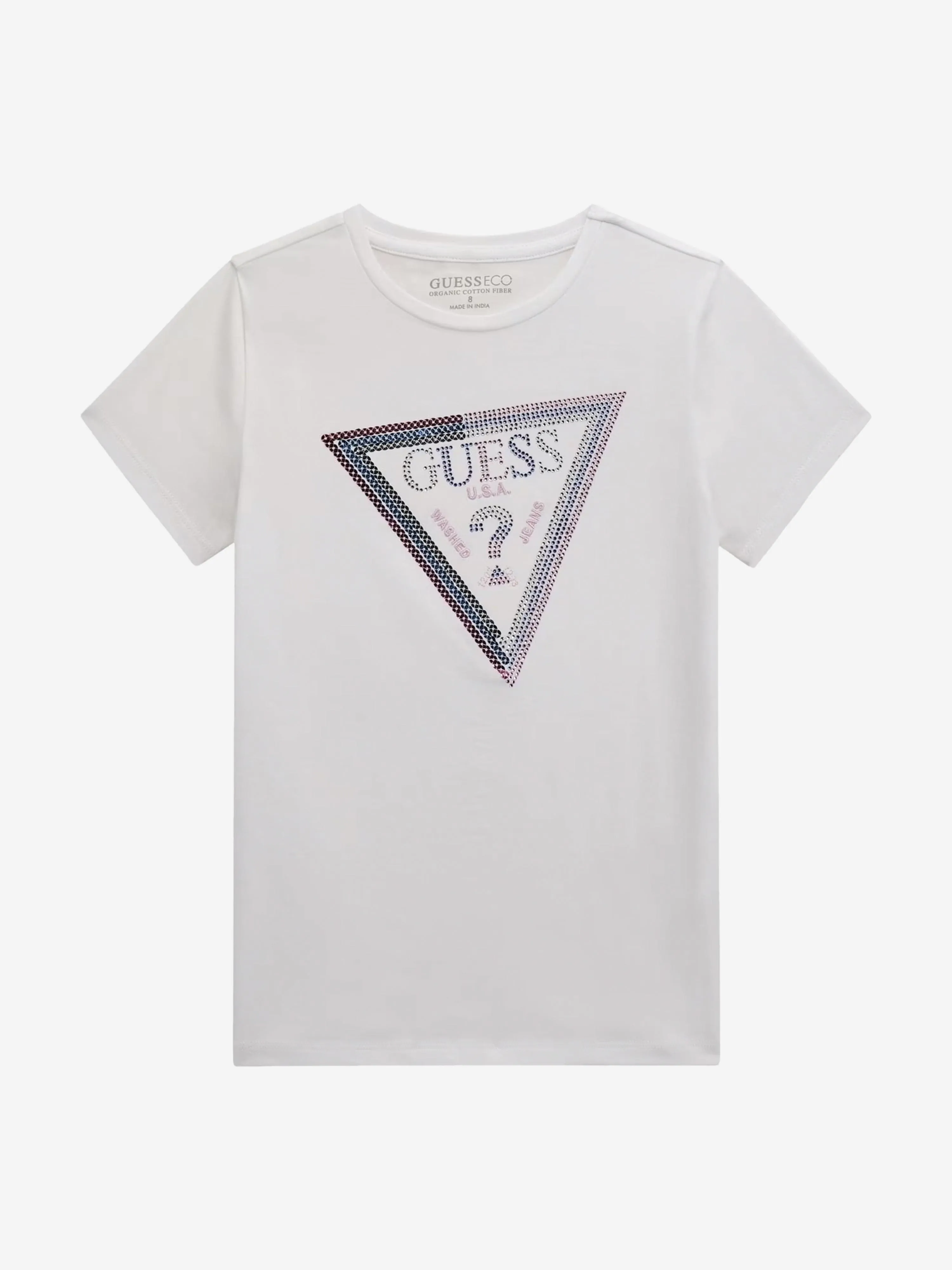 T-shirt à logo pour filles en blanc