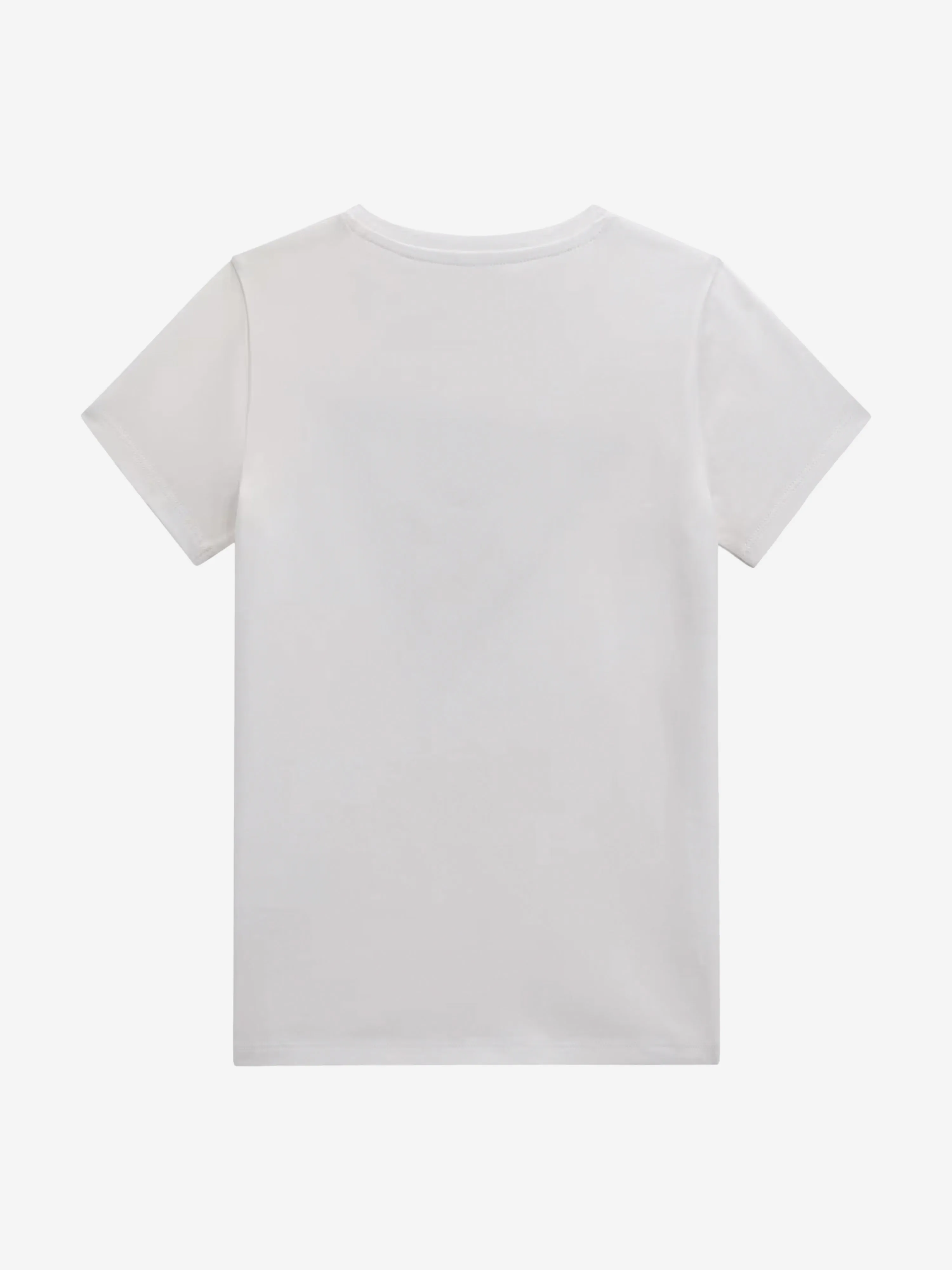 T-shirt à logo pour filles en blanc
