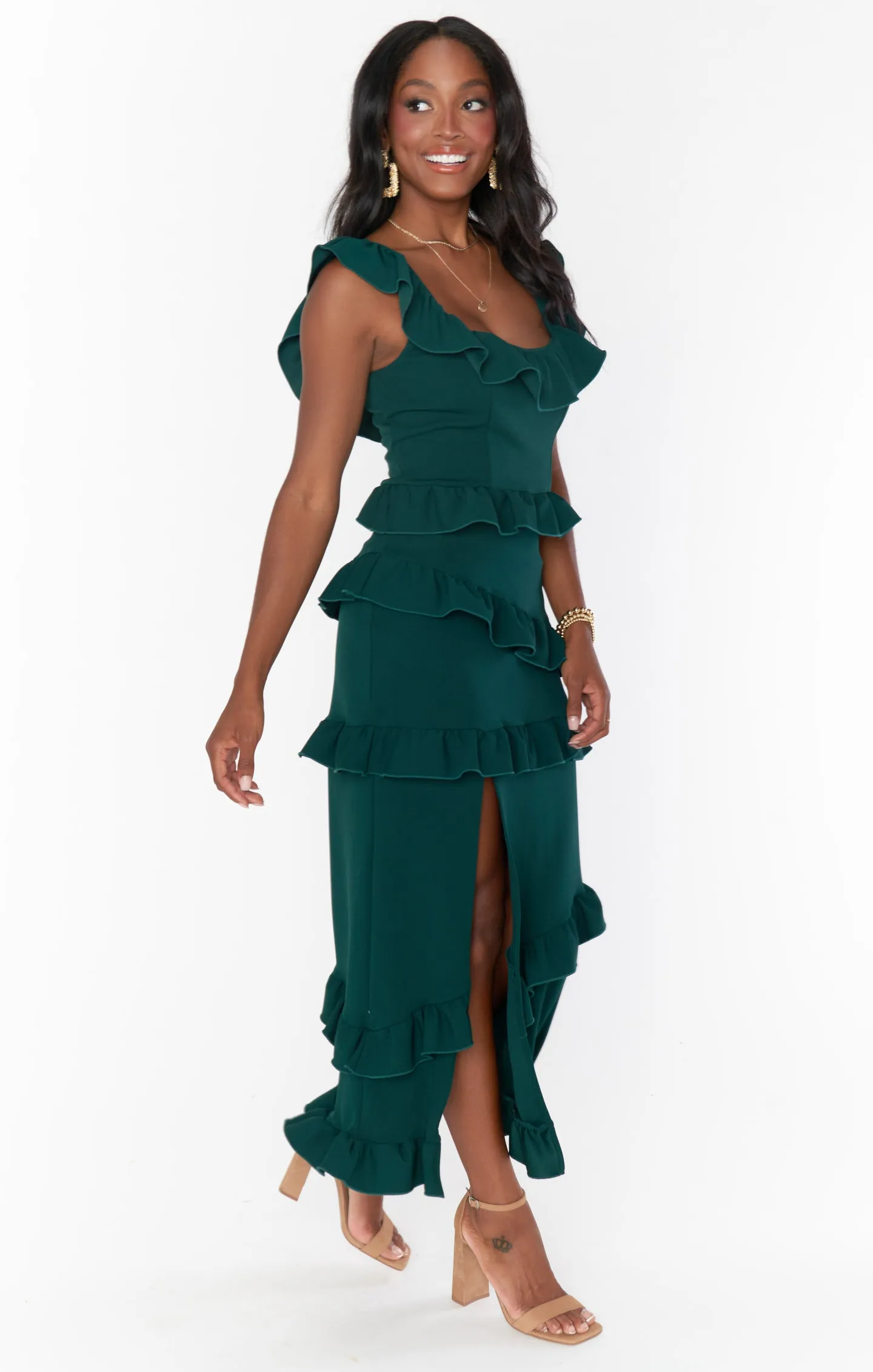Robe Greta ~ Émeraude extensible
