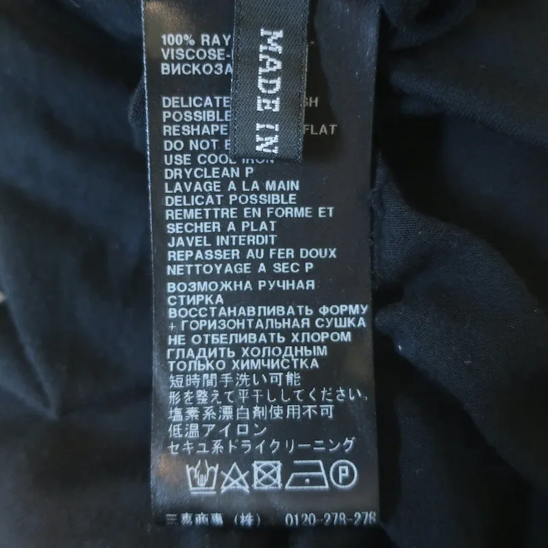Haider Ackermann Débardeur Sans Manches Noir en Jersey Modal Taille 38