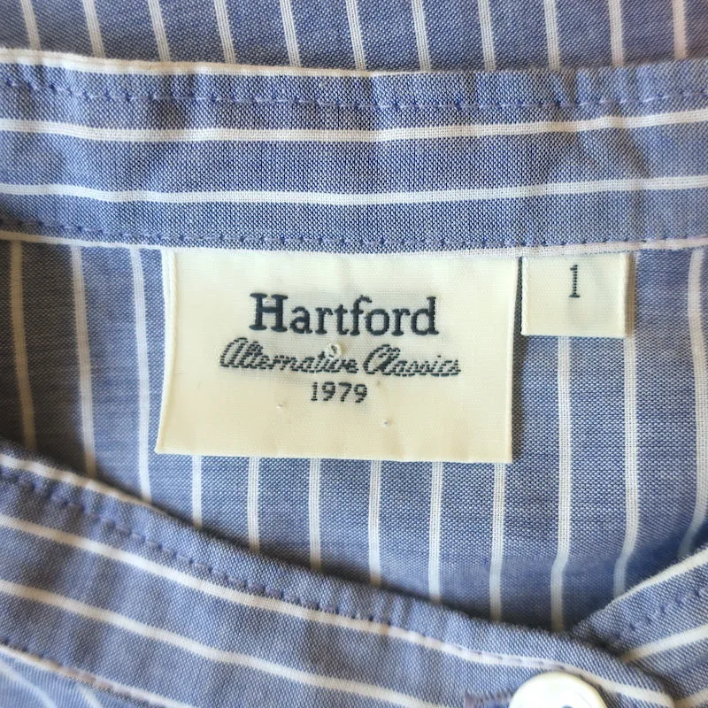 Chemise à rayures Hartford Bleu en coton Taille 1 Manches longues Haut