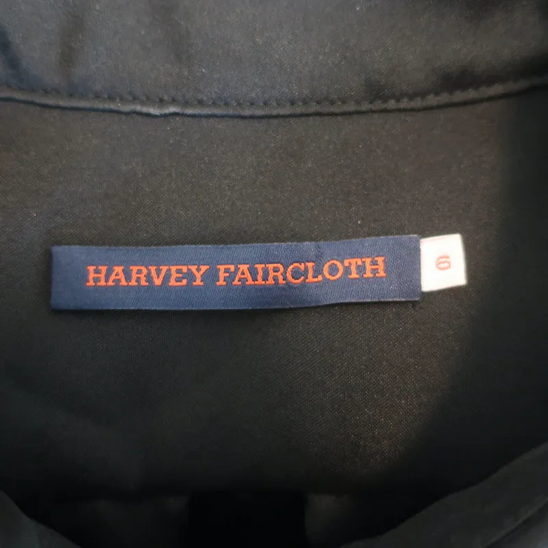 Haut à manches à volants Harvey Faircloth Noir Taille 6 Chemise à boutons