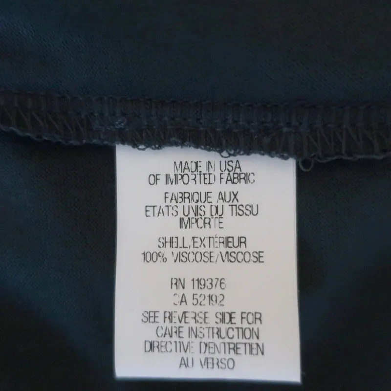 Helmut Lang Débardeur asymétrique Teal en jersey Taille Petite Haut à encolure ronde