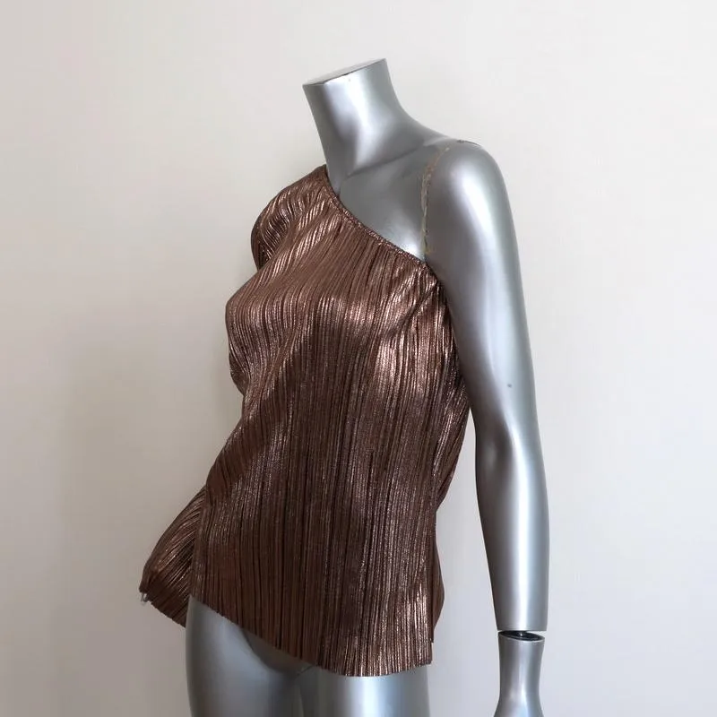 House of Harlow 1960 x Revolve Haut Une Épaule Ross Rose Gold Taille Medium NEUF