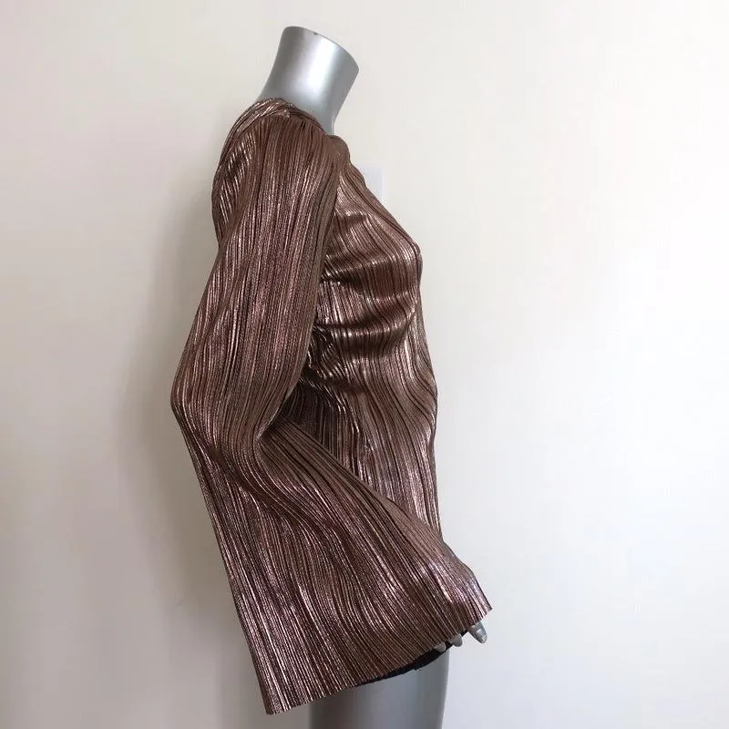 House of Harlow 1960 x Revolve Haut Une Épaule Ross Rose Gold Taille Medium NEUF