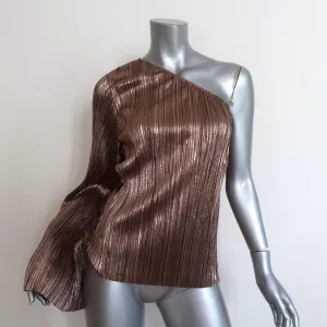 House of Harlow 1960 x Revolve Ross One Shoulder Top Rose Gold Size Medium NEW