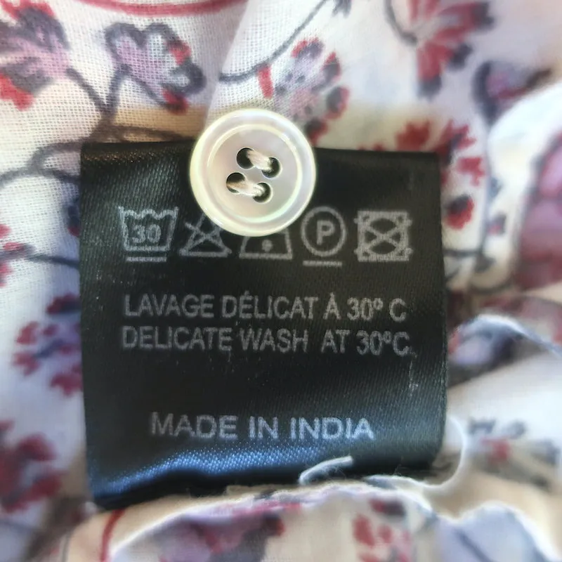 Isabel Marant Etoile Maria Blouse Imprimé Floral Rose Taille 38 Haut à Manches Longues