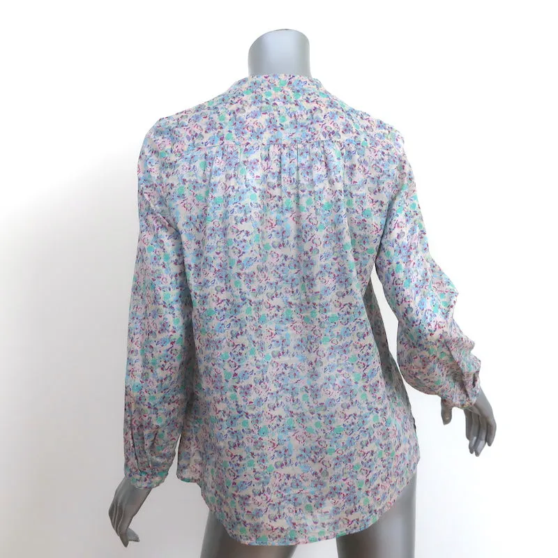 Isabel Marant Etoile Maria Haut à Imprimé Floral en Coton Taille 34 Blouse à Manches Longues