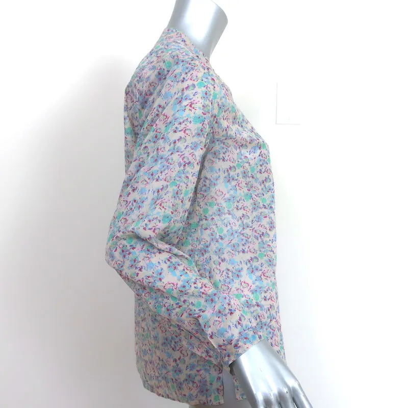 Isabel Marant Etoile Maria Haut à Imprimé Floral en Coton Taille 34 Blouse à Manches Longues