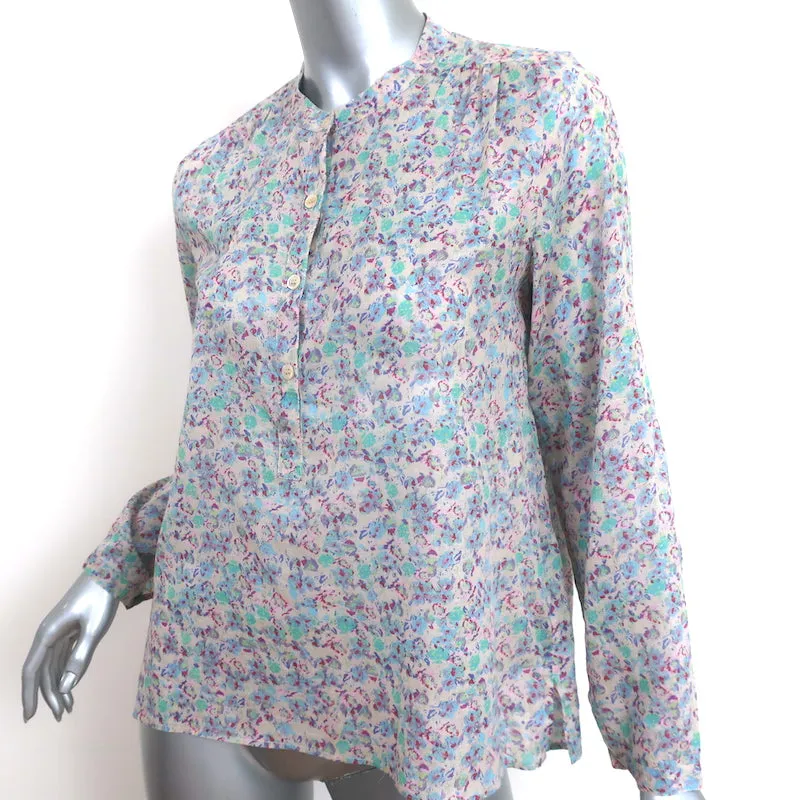 Isabel Marant Etoile Maria Haut à Imprimé Floral en Coton Taille 34 Blouse à Manches Longues