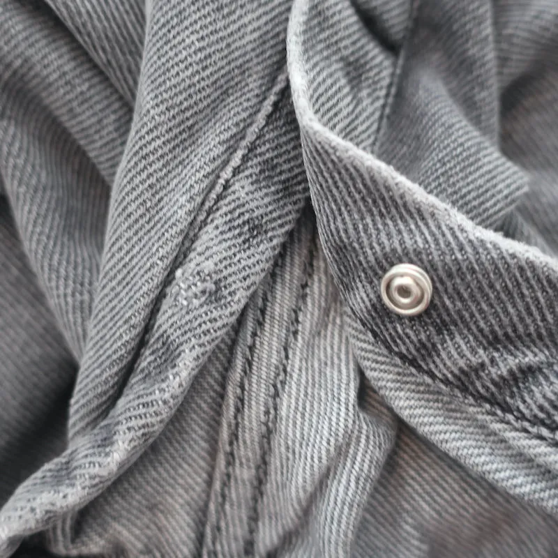 Chemise oversize Tania grise taille 38 à manches longues Isabel Marant Etoile