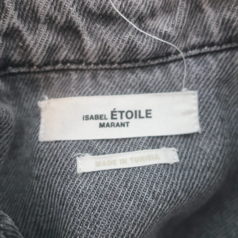Chemise oversize Tania grise taille 38 à manches longues Isabel Marant Etoile